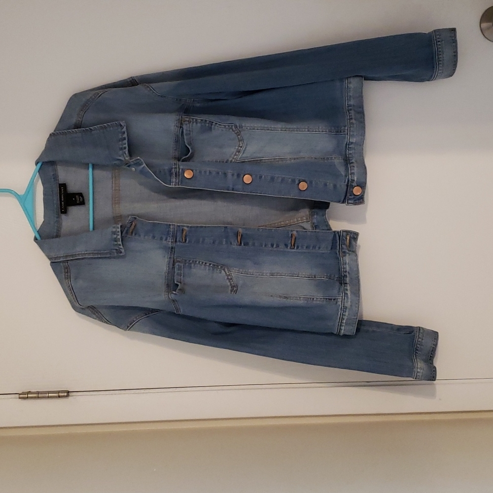 Light was jean jacket